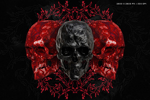 Skull Renders - 35 3D Renders