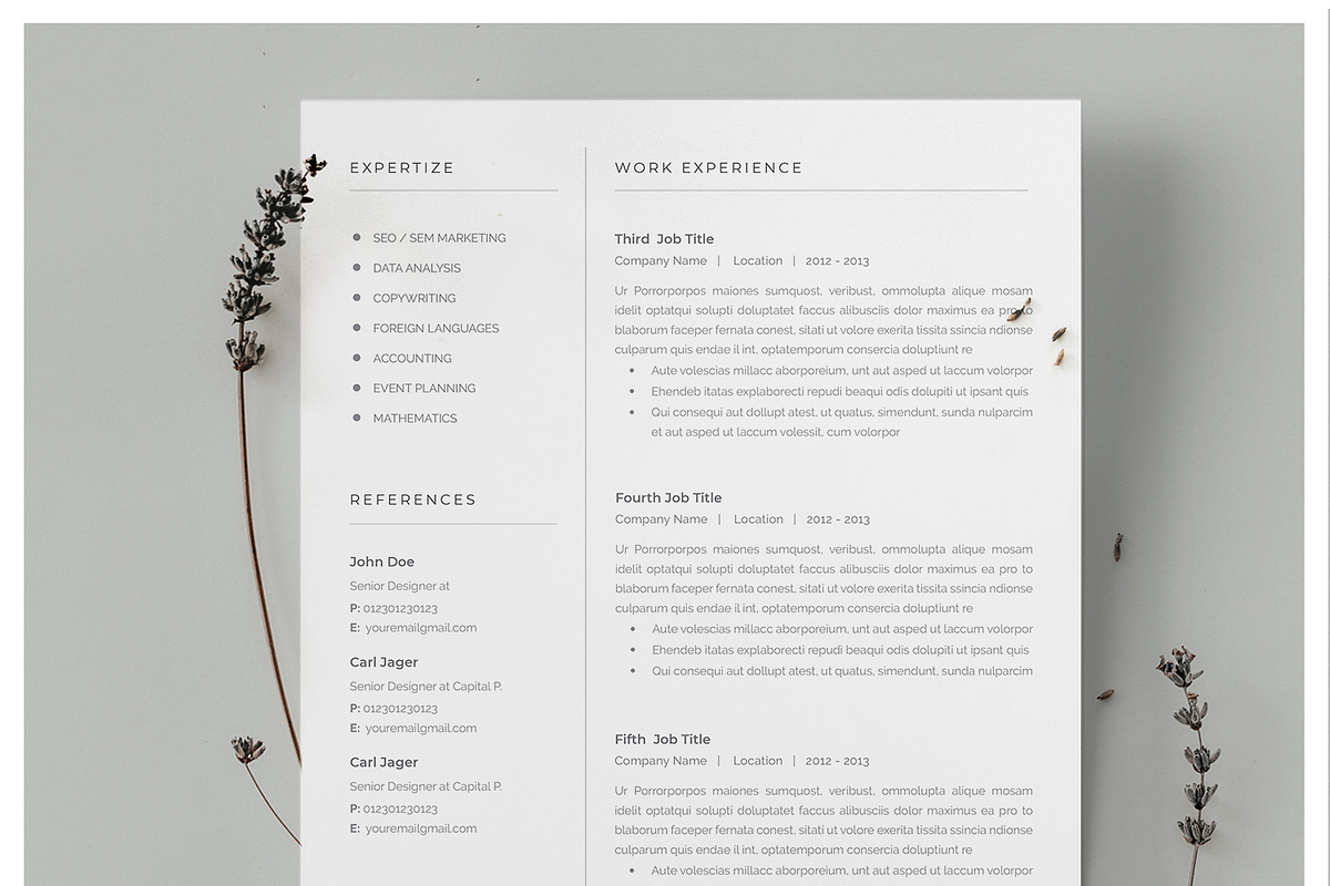 Word Resume Template, a Resume Template by Astut (Photo 6 of 6)