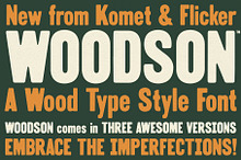 Woodson - A Wood Type Style Font