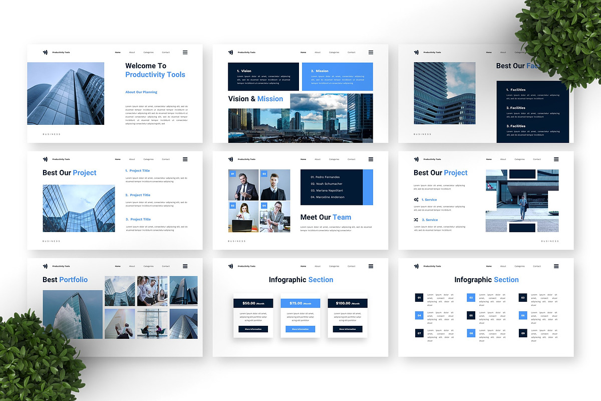 Productivity Tools - Business PPT preview 6