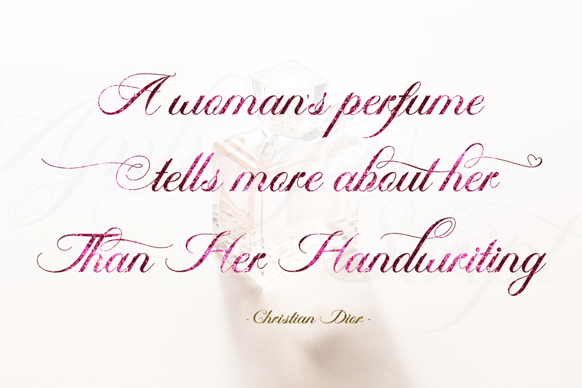 Ambergris Script preview 6