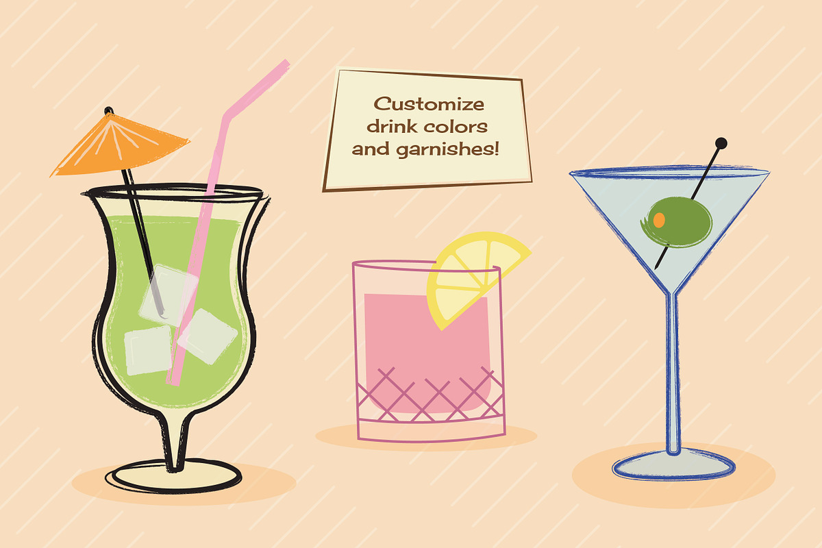 Retro Cocktail Creator, a Graphic by Catty Studio (Photo 8 of 8)