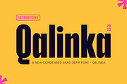 Qalinka - Modern Condensed Sans, a Sans Serif Font by TypeLogue (Thumbnail 1 of 5)