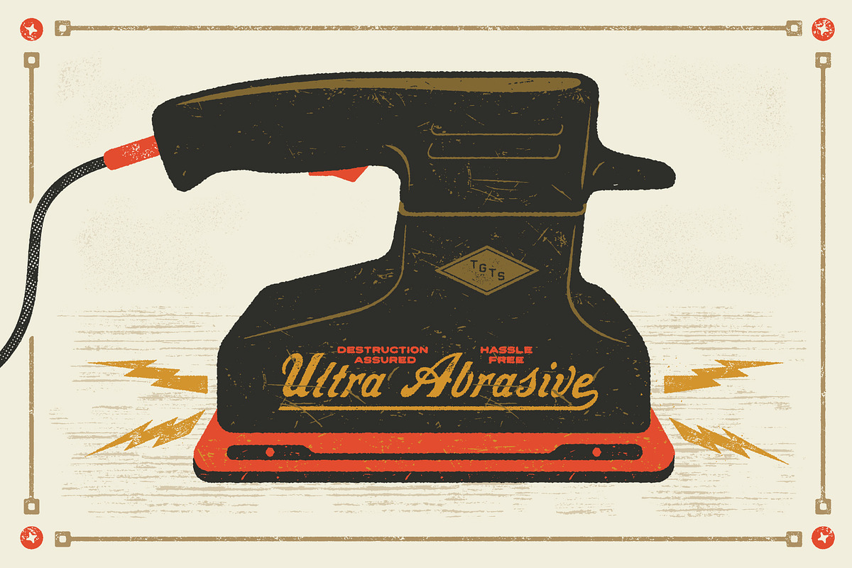 Hardwear Vector Distressing Kit, an Action Add-On by True Grit Texture Supply (Photo 8 of 10)