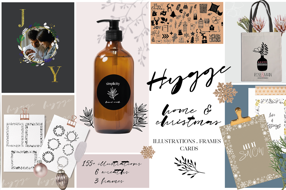 Hygge Home & Christmas Illustrations, a Decorative Illustration by OkayAnnie Designs (Photo 1 of 10)