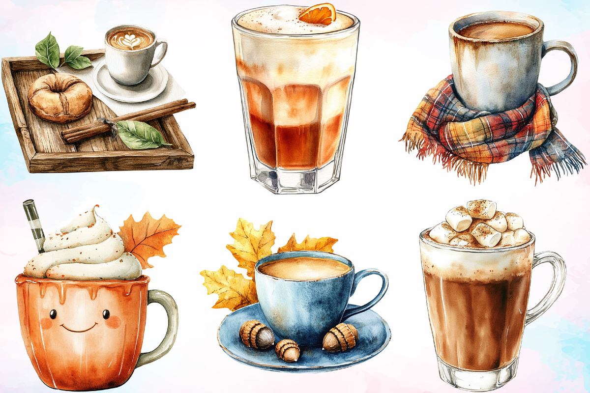Watercolor Fall Fishing Clipart PNG, an Icon by Canvas Craft (Photo 4 of 4)