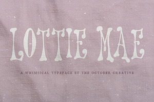 Lottie Mae Retro Display Font
