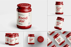 Food Jar Mock-up, a Packaging Mockup by zippypixelstudio