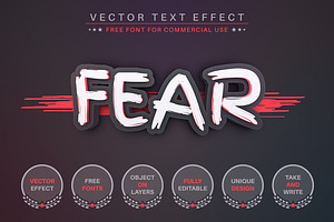 Blood Fear - Editable Text Effect