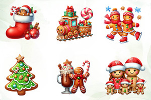 Gingerbread Christmas Clipart