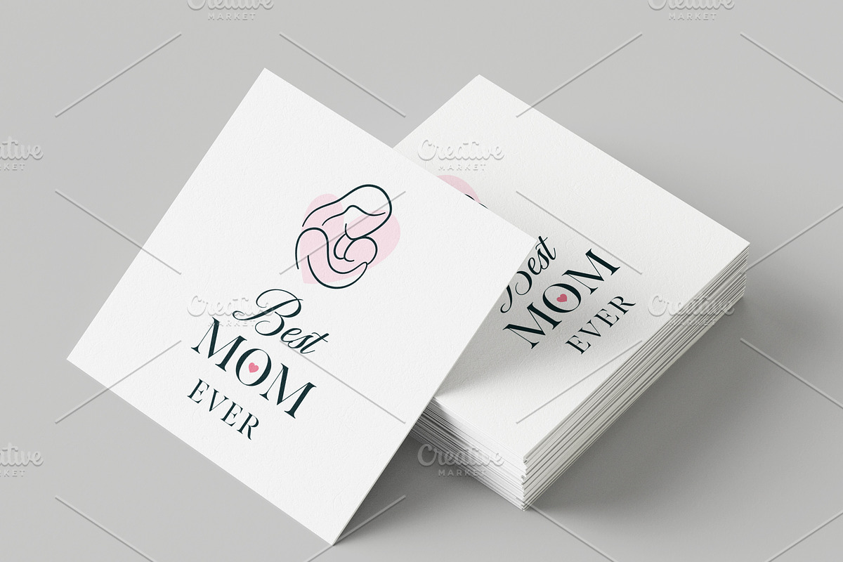Happy Mothers Day greeting card, an Object Illustration by PushLogo (Photo 3 of 3)