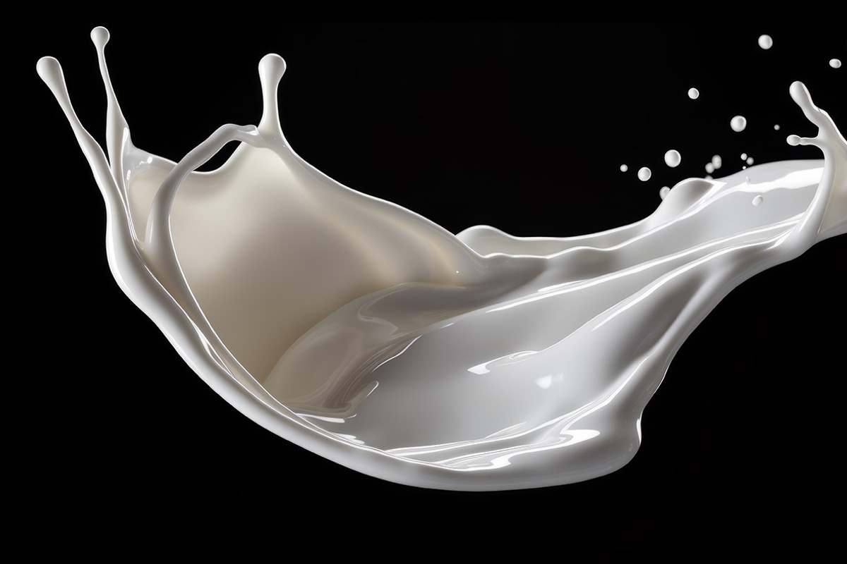 36 Milk Splashes on black background, an Object Illustration by Handmadefont (Photo 3 of 10)