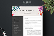 Modern Resume & CoverLetter Template, a Resume Template by careerboutique (Thumbnail 4 of 6)