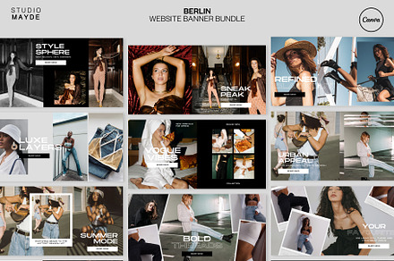 BERLIN | Website Banner Bundle, a Shopify Template by Studio Mayde