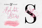 Floral & Heart Alphabet, an Illustration by Maggie Stilwell Design (Thumbnail 1 of 5)