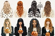 Cozy Halloween Clipart, an Illustration by NadiaTheronArt (Thumbnail 3 of 5)