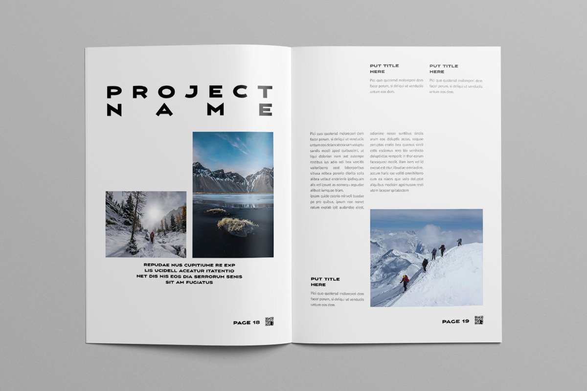 Photo Book Layout | Canva, a Brochure Template by Pixelpick (Photo 10 of 11)