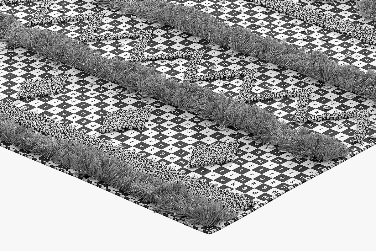 nuLOOM Black Wool Raised Geometric S, a Furniture 3D Model by 3dmitruk (Photo 15 of 17)