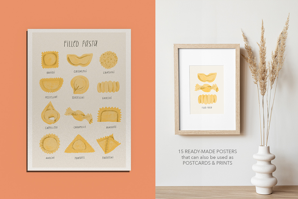 La Pasta, a Food Illustration by Annakniaz (Photo 4 of 14)