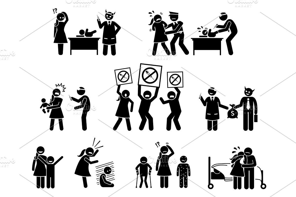 Anti Vaccination Resistant People, an Icon by Leremy Stick Figures