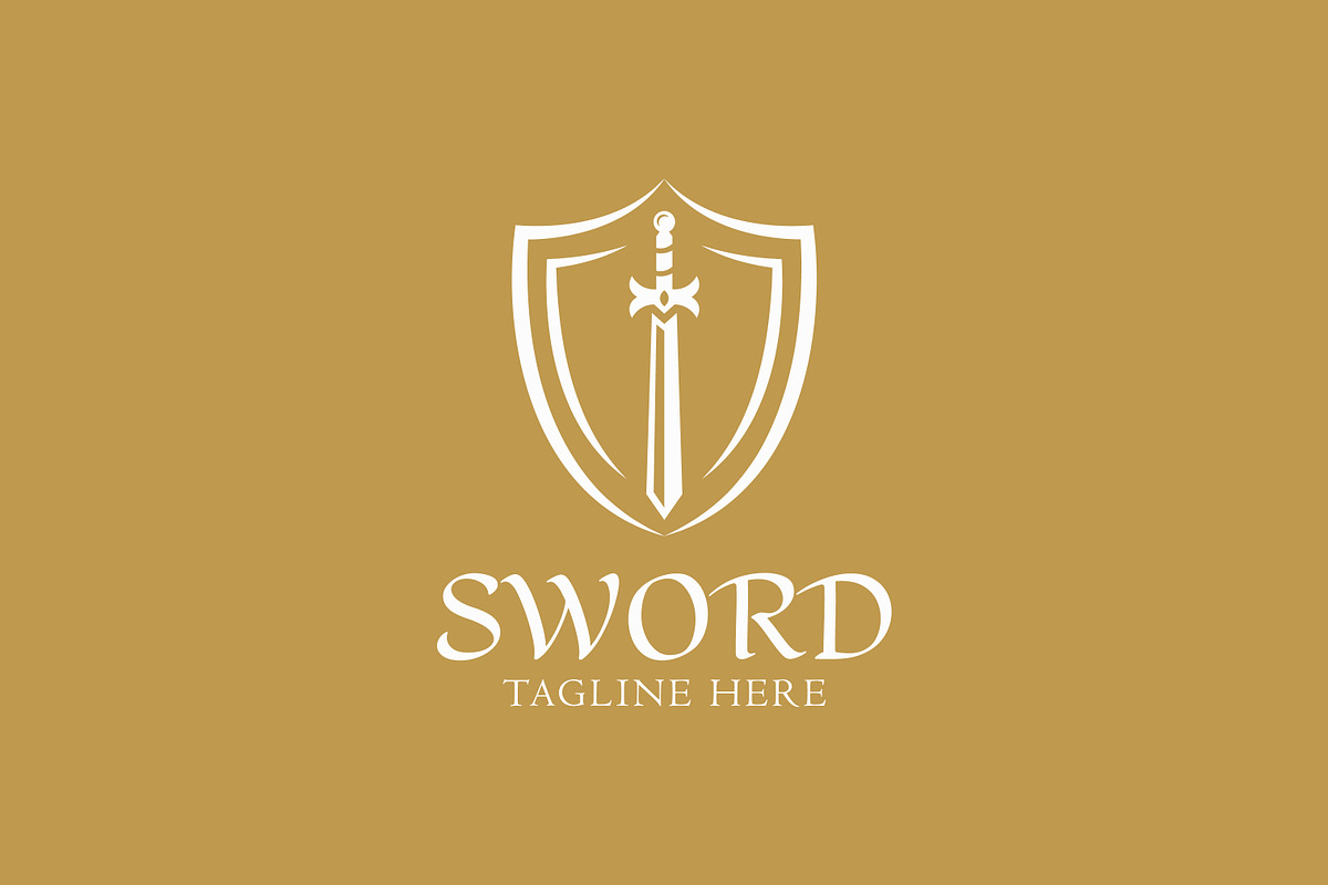 Illustration of Sword Shield Logo, a Branding & Logo Template by Signatoro (Photo 3 of 3)
