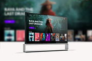4K OLED TV Mockup, a Product Mockup by Design by Mirko (Thumbnail 6 of 8)