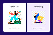 60 Youth Day Flat Illustrations, a Person Illustration by Creative Stall (Thumbnail 4 of 11)