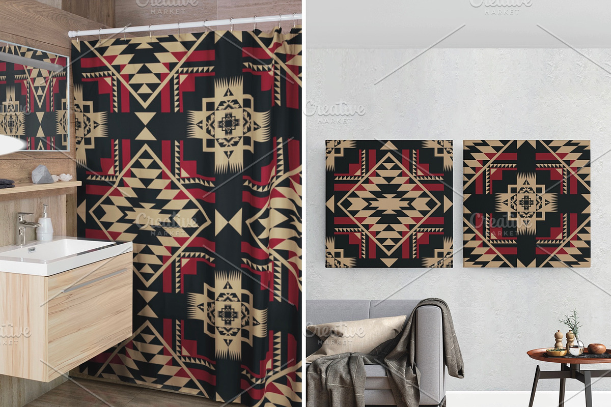 Elegant Native American Pattern, a Pattern Graphic by PPEthnicDecorPattern (Photo 5 of 10)