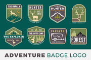 Adventure Badge Logo Template, a Branding & Logo Template by Raftel (Thumbnail 1 of 4)
