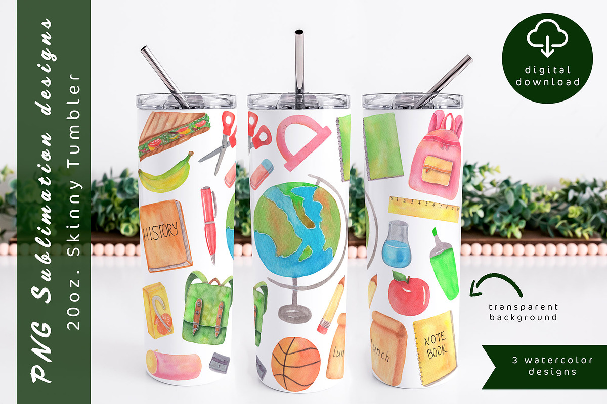 Teacher tumbler sublimation design, an Object Graphic by AnastasiaWatercolor (Photo 2 of 5)