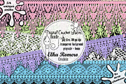 Digital Crochet Laces Bundle, an Object Graphic by Elka Romero Creations (Thumbnail 1 of 5)