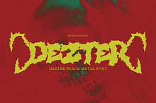 Dezter - Black Metal Font
