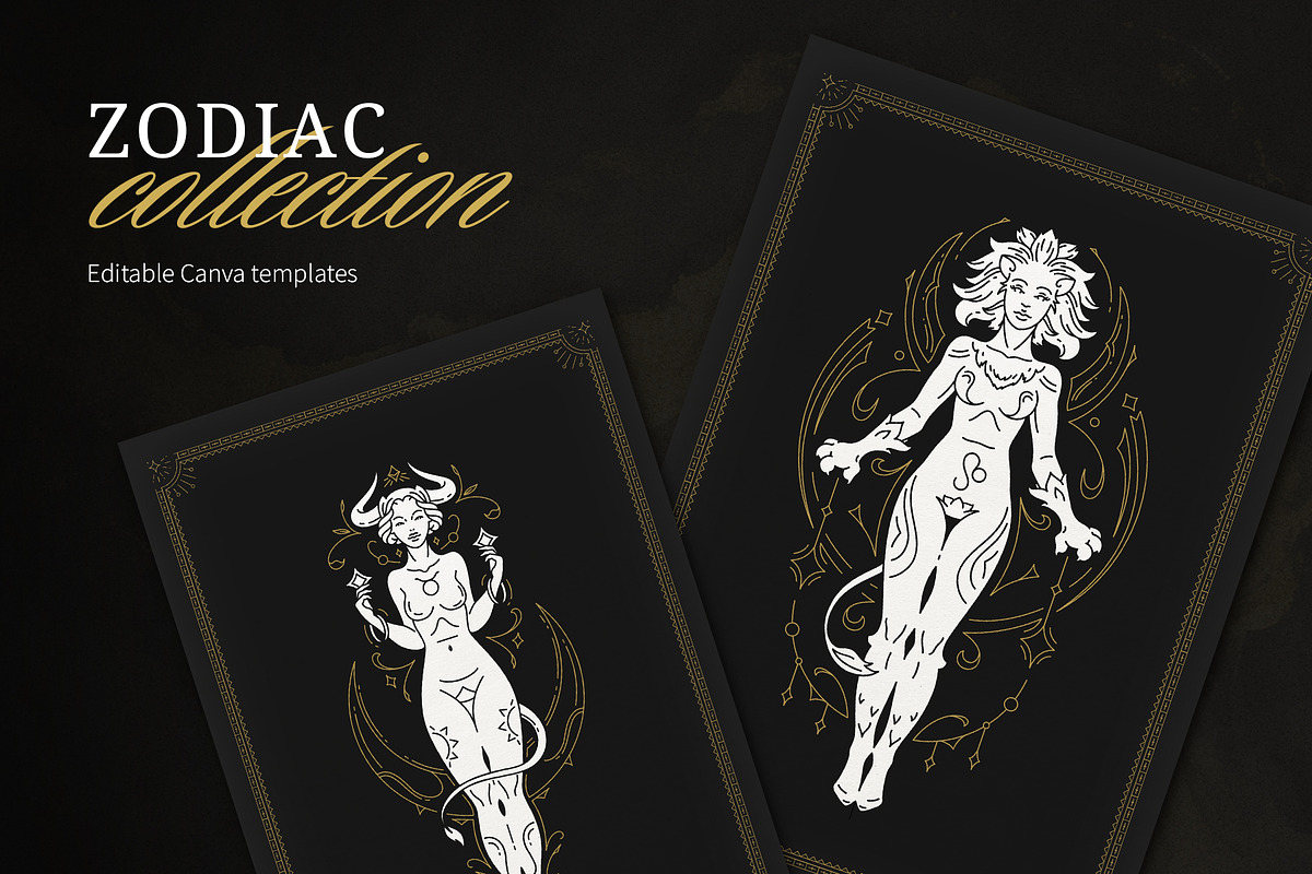 Zodiac Collection | Canva, a Card Template by Vasya Kobelev (Photo 1 of 7)