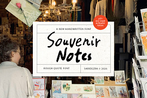 Souvenir Notes - Quote Font