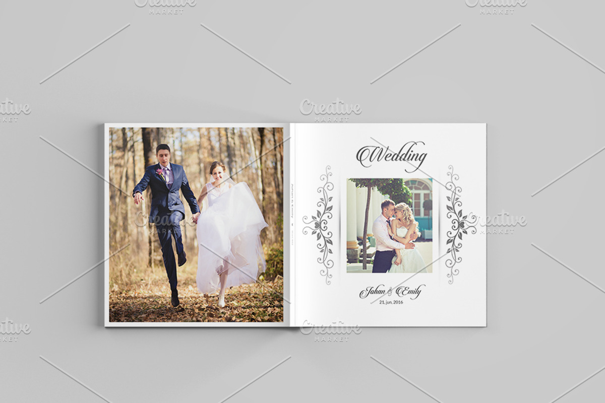 Wedding Photo Album Template-V485, a Brochure Template by Template Shop (Photo 3 of 17)