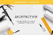 Architectype | Architect's Sidekick, a Script Font by Omaikraf Studio (Thumbnail 1 of 6)
