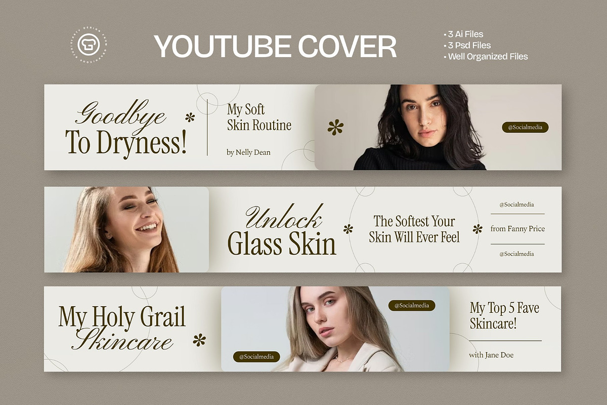 Beauty Vlogger Youtube Cover, a Design Template by graphicook (Photo 2 of 3)
