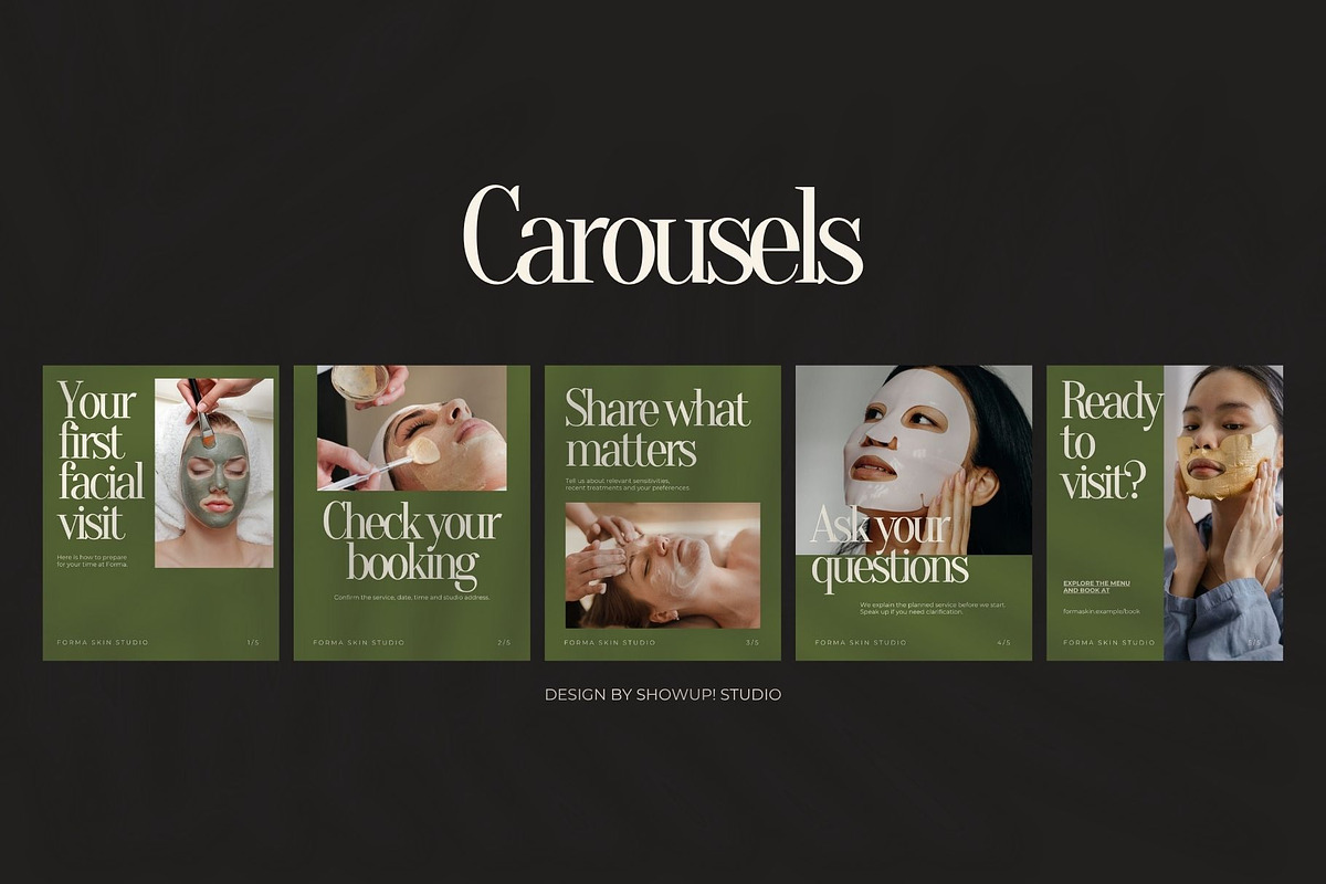 Beauty & Wellness Canva Templates, a Social Media Template by ShowUp! Studio (Photo 6 of 9)