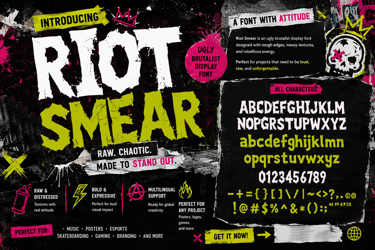 Riot Smear, a Handwritten Font by Art StoreID (Photo 1 of 9)
