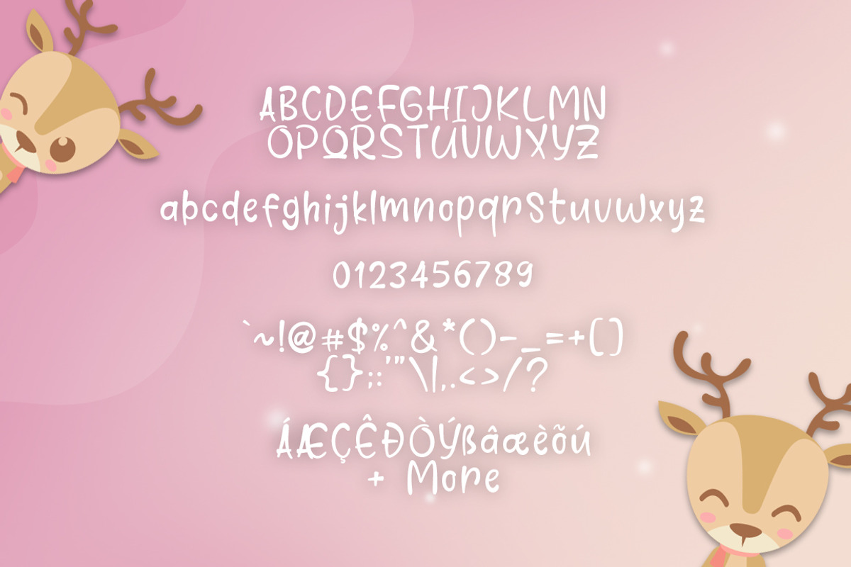 Comet Deer Font + Vector preview 7