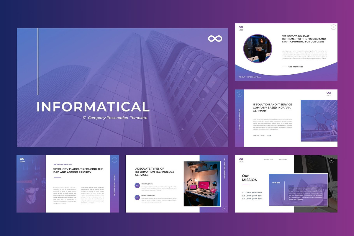 INFORMATICAL IT  Google Slides, a Presentation Template by Rizki Herdian (Photo 2 of 5)