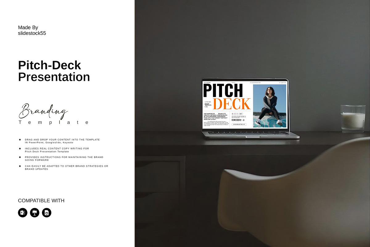 Raye Pitch Deck Template, a Presentation Template by slidestock55 (Photo 2 of 11)