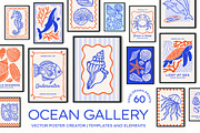 Ocean Gallery Vector Print Creator, an Object Graphic by ArtFM (Thumbnail 1 of 17)