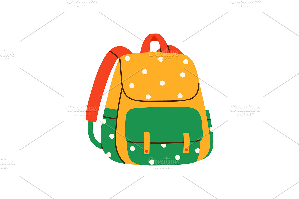 Cute School Backpack Vector Set, an Education Illustration by Annie Birdie (Photo 5 of 7)