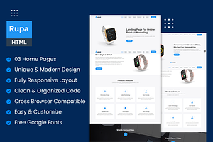 Rupa - Product Landing Page