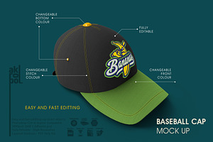 Baseball Cap Mock Up