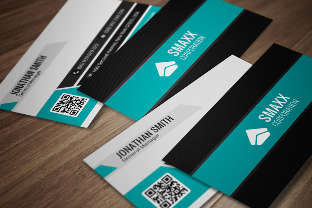 Modern Corporate Business Card CM003, a Business Card Template by annozio (Photo 1 of 4)