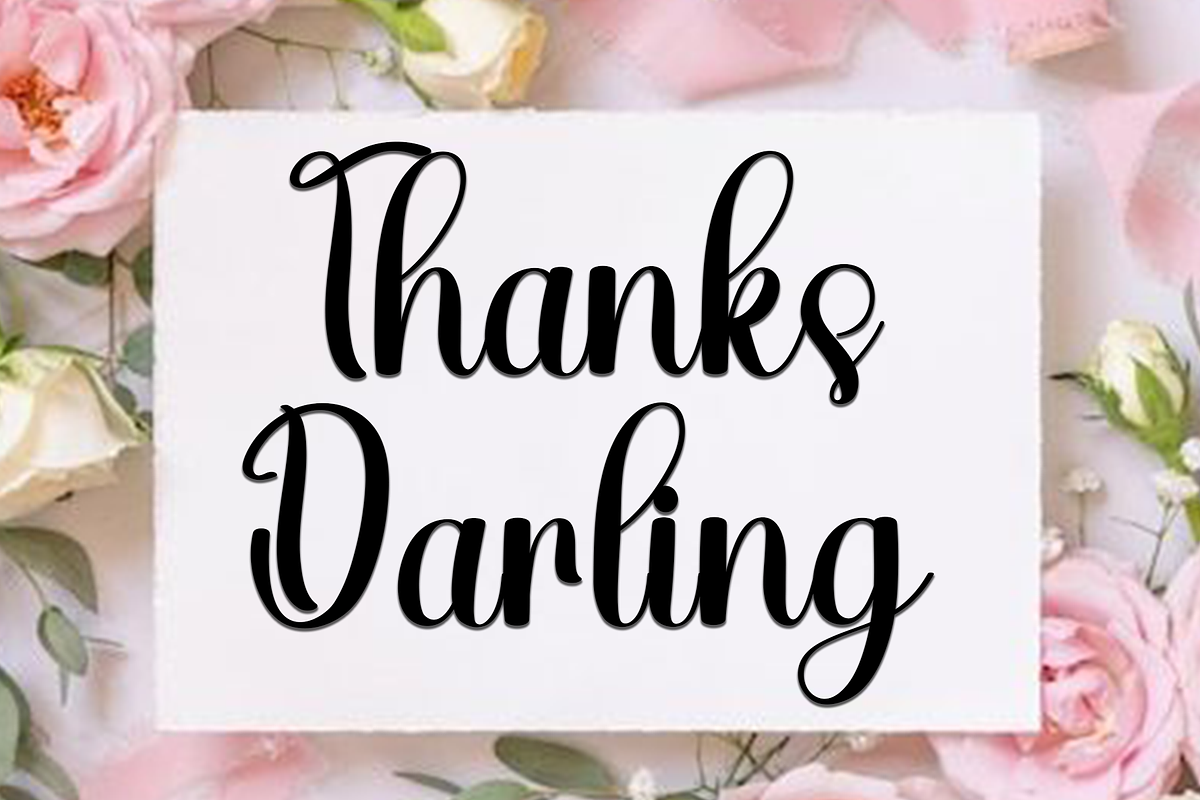 Birthday Darling, a Handwritten Font by InermediaSTUDIO (Photo 8 of 8)