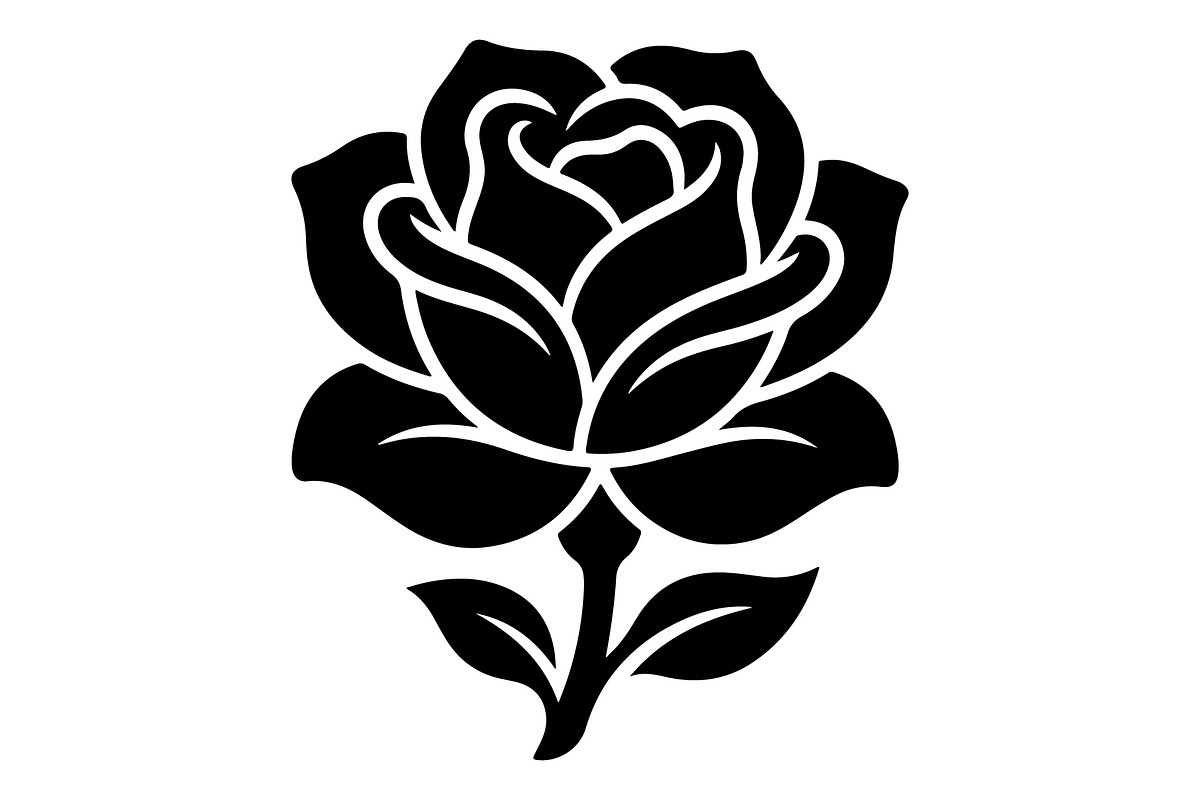 Floral Rose Lotus Silhouette, an Object Graphic by Gfx_Store (Photo 5 of 15)
