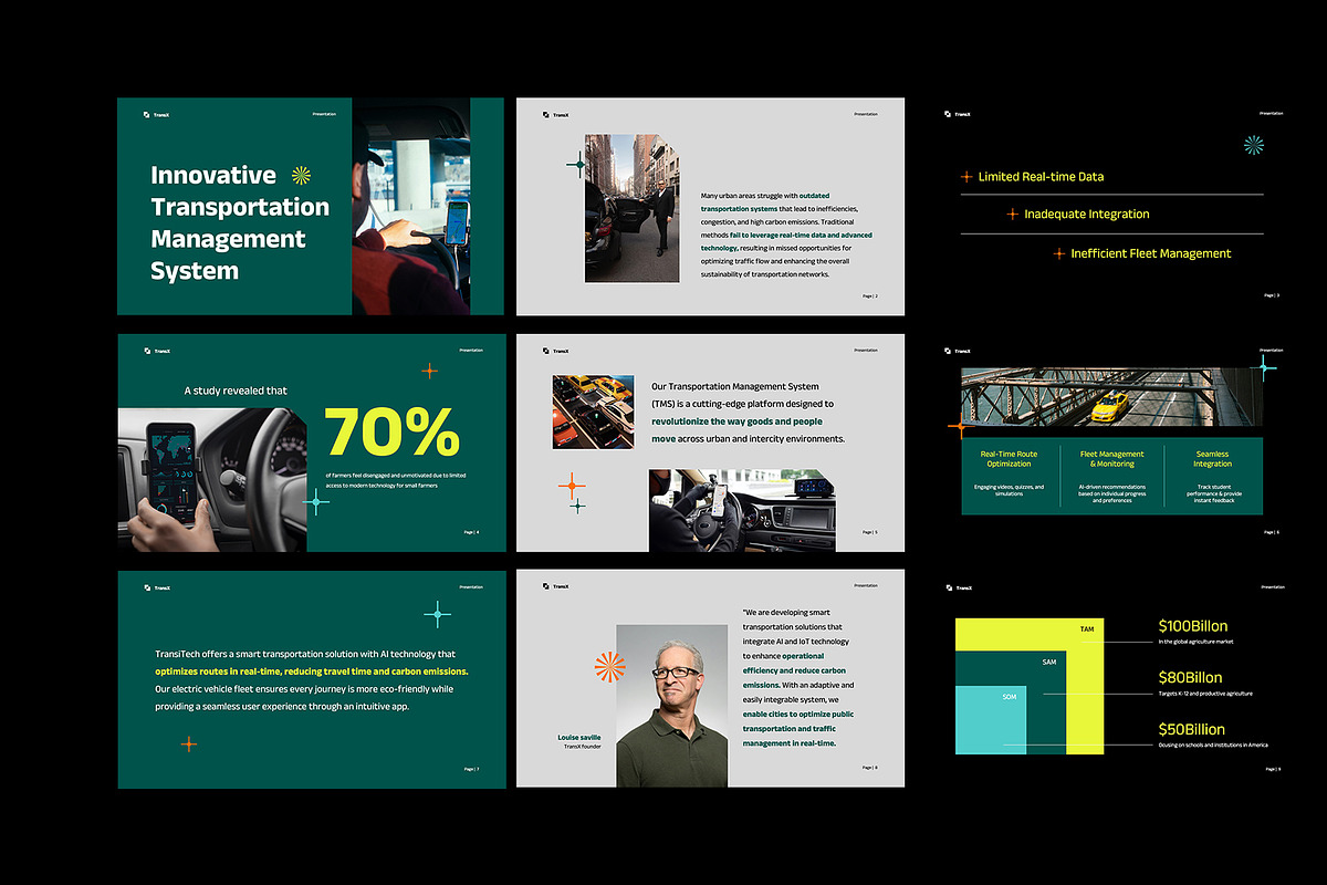 Transportation Pitch Deck Keynote, a Presentation Template by Neermana (Photo 2 of 4)